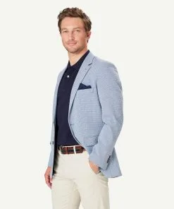 Gazman Performance Houndstooth Sports Jacket - Blue 15 Gazman Performance Houndstooth Sports Jacket - Blue -Cheap Accessories Store 6 48799