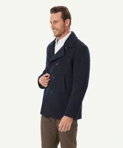 Gazman Richmond Wool Peacoat - Dark Navy -Cheap Accessories Store 6 49710