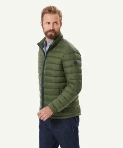 Gazman Lightweight Puffer Jacket - Dark Olive -Cheap Accessories Store 6 49728