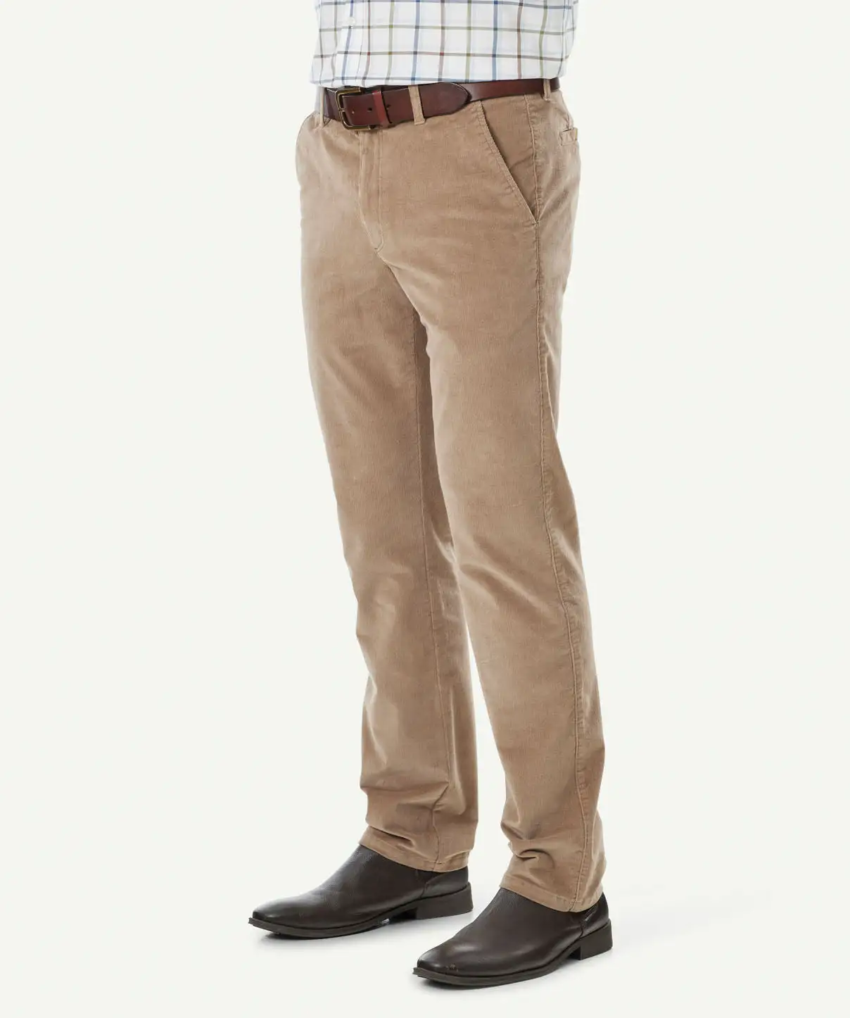 Gazman Stretch Fine Cord Pants - Pebble 8 Gazman Stretch Fine Cord Pants - Pebble - Image 6