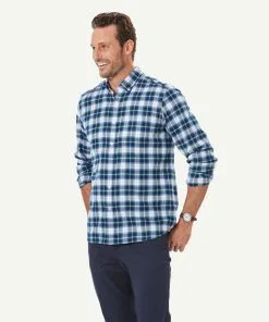 Gazman Brushed Twill Check Long Sleeve Shirt - Slate 11 Gazman Brushed Twill Check Long Sleeve Shirt - Slate -Cheap Accessories Store 6 49937