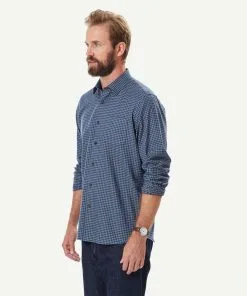 Gazman Brushed Twill Gingham Long Sleeve Shirt - Sage -Cheap Accessories Store 6 49974