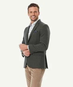 Gazman Wool Blend Herringbone Sports Jacket - Forest -Cheap Accessories Store 6 50049