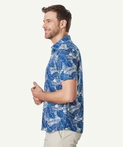 Gazman Linen Blend Leaf Print Short Sleeve Shirt - Nightshade 13 Gazman Linen Blend Leaf Print Short Sleeve Shirt - Nightshade -Cheap Accessories Store 6 29d2494f de69 43e4 afc2 6d42ed5f4046