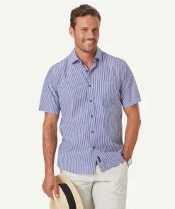 Gazman Seersucker Stripe Short Sleeve Shirt - Denim -Cheap Accessories Store 6 46dec85a ad33 48da b8a3 ffe71888bcbe