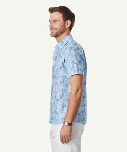 Gazman Linen Blend Vacation Print Short Sleeve Shirt - Marine Blue 15 Gazman Linen Blend Vacation Print Short Sleeve Shirt - Marine Blue -Cheap Accessories Store 6 8f0044d4 03ae 44b8 ba01 a23a37fb90fd