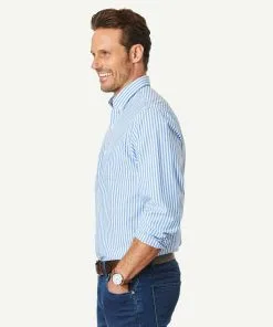 Gazman Tailored Casual Stretch Stripe Long Sleeve Shirt - Marine Blue 16 Gazman Tailored Casual Stretch Stripe Long Sleeve Shirt - Marine Blue -Cheap Accessories Store 6 a48f2d7a b248 45bb aee3 604153009e1b