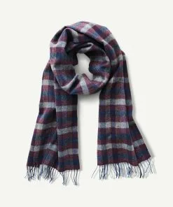 Gazman Wool Check Scarf - Port