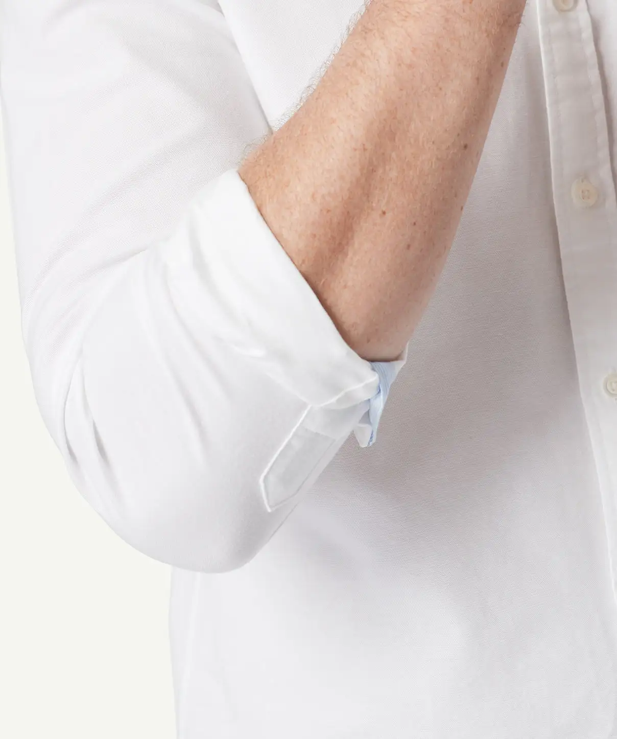 Gazman Tailored Casual Oxford Long Sleeve Shirt - White 8 Gazman Tailored Casual Oxford Long Sleeve Shirt - White - Image 6