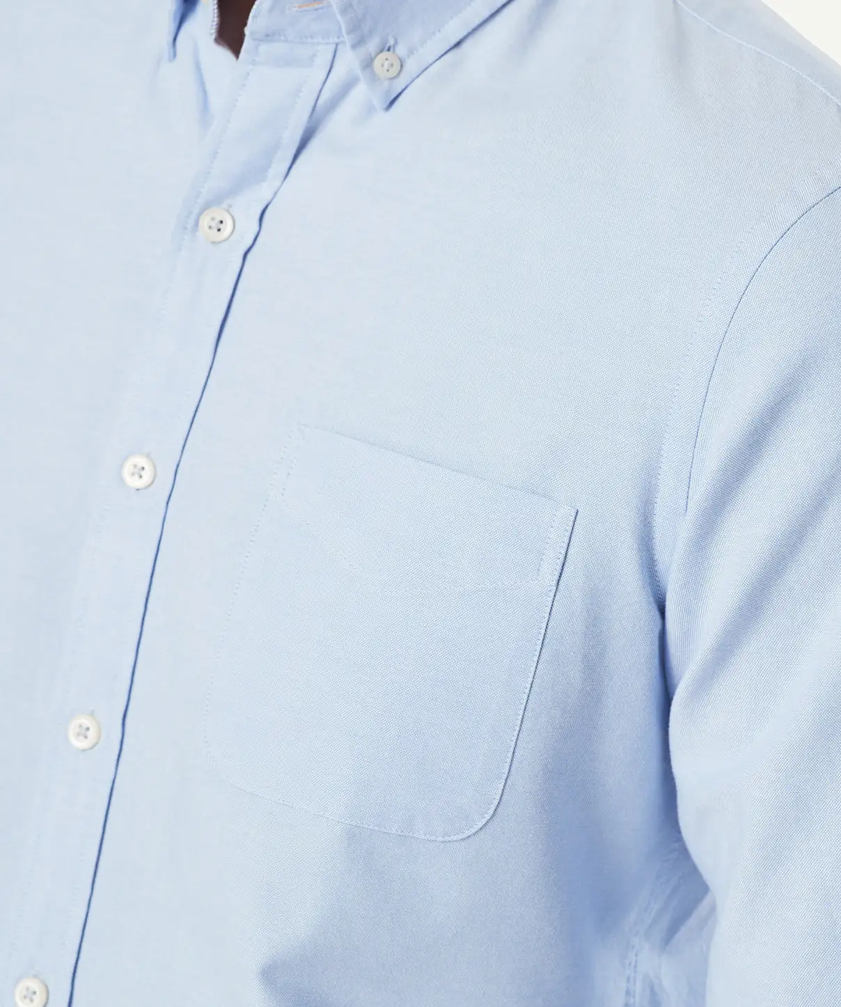 Gazman Tailored Casual Oxford Long Sleeve Shirt - Blue 8 Gazman Tailored Casual Oxford Long Sleeve Shirt - Blue - Image 6