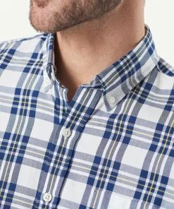 Gazman Tailored Casual Oxford Check Long Sleeve Shirt - Navy 13 Gazman Tailored Casual Oxford Check Long Sleeve Shirt - Navy -Cheap Accessories Store 7 42868