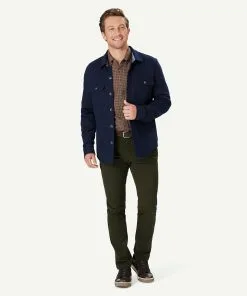 Gazman Comfort Shacket - Navy -Cheap Accessories Store 7 48372