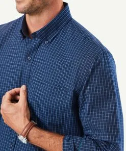 Gazman Tailored Easy Care Check Long Sleeve Shirt - Navy 14 Gazman Tailored Easy Care Check Long Sleeve Shirt - Navy -Cheap Accessories Store 7 16870504 91e3 4aaf b991 1a753b3ab65c