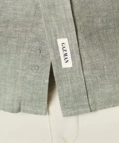 Gazman Linen Plain Long Sleeve Shirt - Khaki -Cheap Accessories Store 7 7bc58837 835c 4eaf 97cc 0fd4ba78ddc9