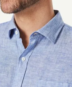 Gazman Linen Plain Long Sleeve Shirt - Nightshade -Cheap Accessories Store 7 a4640f7a a8cd 452e 8857 8fc9715c3114