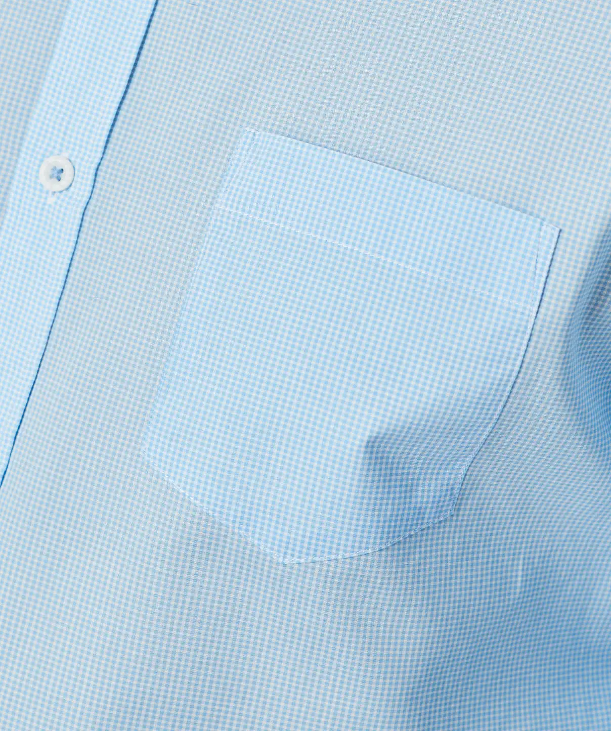 Gazman Tailored Featherweight Gingham Long Sleeve Shirt - Pale Blue 8 Gazman Tailored Featherweight Gingham Long Sleeve Shirt - Pale Blue - Image 6
