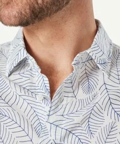 Gazman Linen Blend Fern Print Long Sleeve Shirt - White -Cheap Accessories Store 7 ffe6ca8c c750 41ce 9a6b a29cd5b2fe40