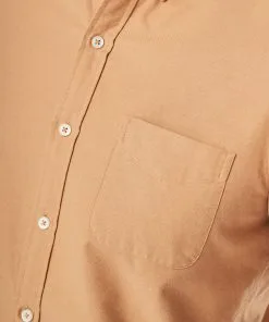 Gazman Tailored Casual Oxford Long Sleeve Shirt - Tobacco -Cheap Accessories Store 8 42792