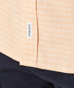 Gazman Easy Care Oxford Check Long Sleeve Shirt - Mango -Cheap Accessories Store 8 164abeab 6e85 4b0c a4bb 9a263874d361