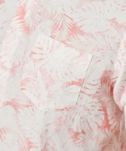 Gazman Linen Blend Fern Print Short Sleeve Shirt - Flamingo -Cheap Accessories Store 8 45a38534 f61f 46ea 926f 504eac993e93