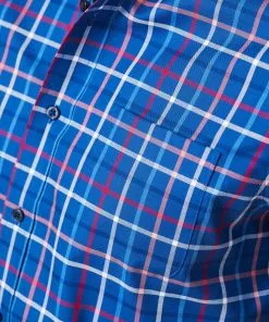 Gazman Easy Care Oxford Check Short Sleeve Shirt - Navy -Cheap Accessories Store 8 cb76da38 6936 4818 a71c e6b1bed60e66