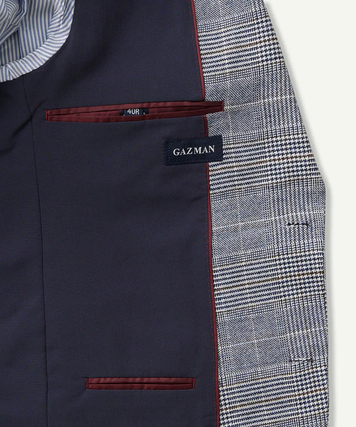 Gazman Prince Of Wales Check Sports Jacket - Multi Check 10 Gazman Prince Of Wales Check Sports Jacket - Multi Check - Image 8
