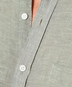 Gazman Linen Plain Long Sleeve Shirt - Khaki -Cheap Accessories Store 9 1f97a703 3c83 4391 8374 42a964c5390c