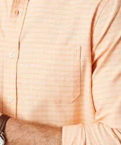 Gazman Easy Care Oxford Check Long Sleeve Shirt - Mango -Cheap Accessories Store 9 559a2f6a d0bc 4201 b243 a050340ba28a