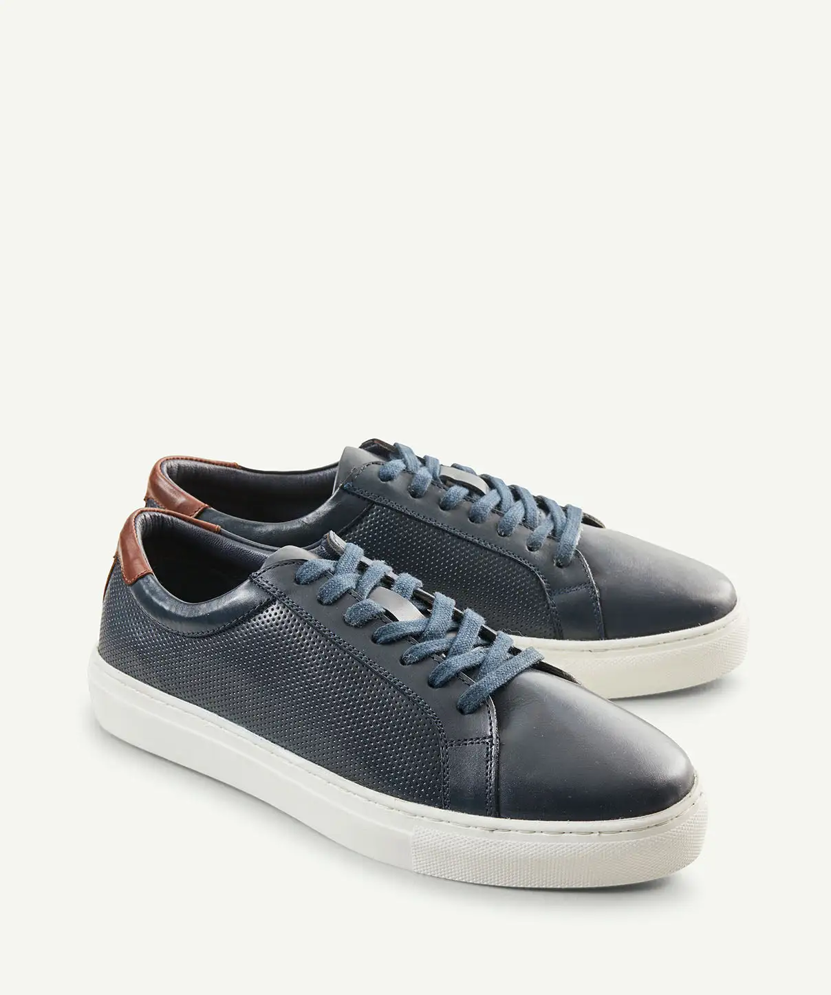 GAZMAN Ultralight Leather Sneakers - Navy 6 GAZMAN Ultralight Leather Sneakers - Navy - Image 4