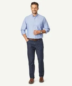 Gazman Straight Stretch Jeans - Dark Indigo -Cheap Accessories Store JEAW18018 412 WEB 05 43bed925 47d7 4cb1 ad9f bec6c0776a40