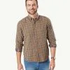 Gazman Casual Double Faced Check Long Sleeve Shirt - Golden Yellow 1 Gazman Casual Double Faced Check Long Sleeve Shirt - Golden Yellow -Cheap Accessories Store LSHW22037 743 WEB 01 501x600 0f10254