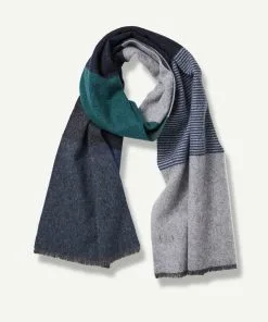 Gazman Wool Block Stripe Scarf - Forest 10 Gazman Wool Block Stripe Scarf - Forest -Cheap Accessories Store SCVW20013 302 WEB 02