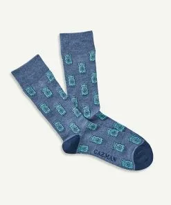 Gazman Non Tight Vacation Sock - Denim