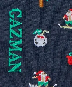 Gazman Non Tight Surfing Santa Sock - Navy -Cheap Accessories Store SOCS21018 440 WEB 03 a31f6283 18c0 491d a16d d87a7322ef61