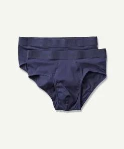 Gazman 2 Pack Of Basic Briefs - Navy