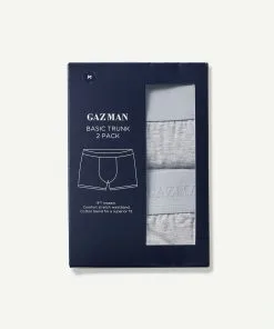 Gazman 2 Pack Of Boxer Briefs - GREY MARLE 9 Gazman 2 Pack Of Boxer Briefs - GREY MARLE -Cheap Accessories Store UNDBSR006 031 WEB 02